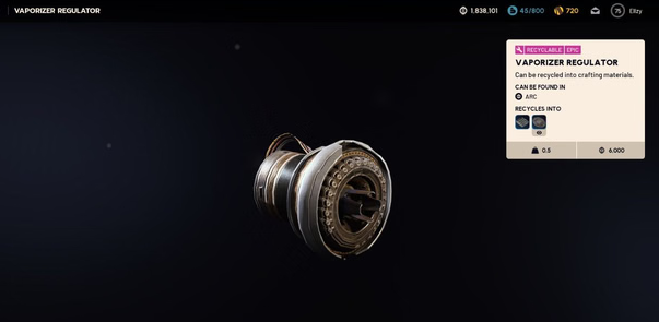 arc raiders vaporizer regulator